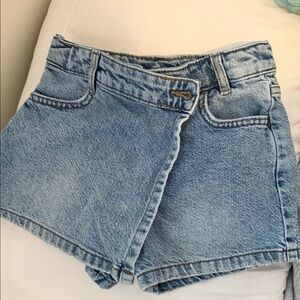 Zara Light Blue Denim Skort